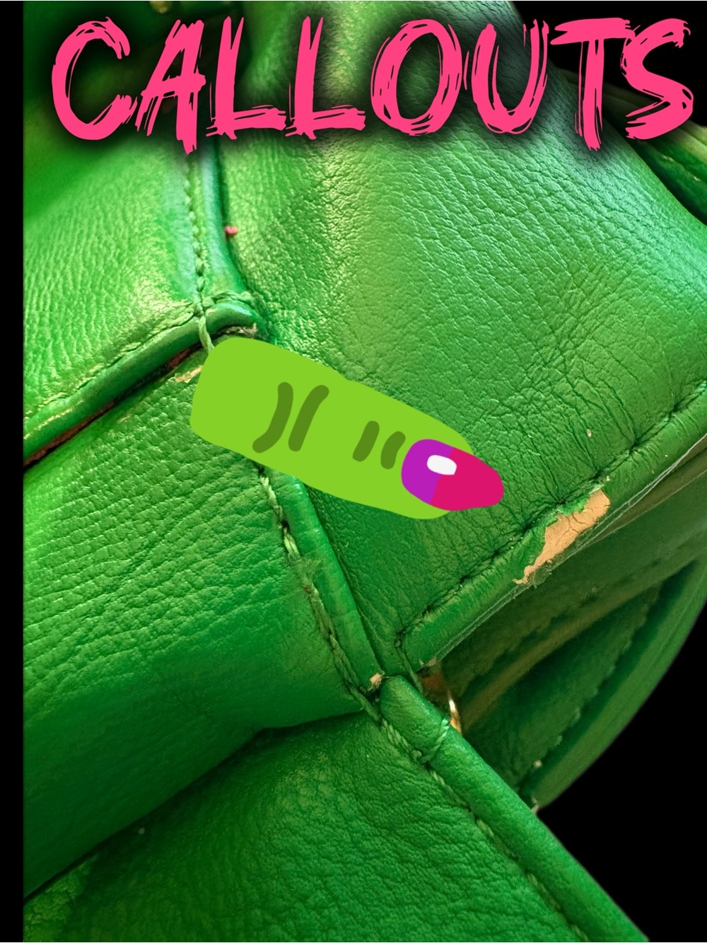 Betsey Johnson Faux Leather Heart Locket Green Satchel with Pink Scarf - Picture 9 of 12